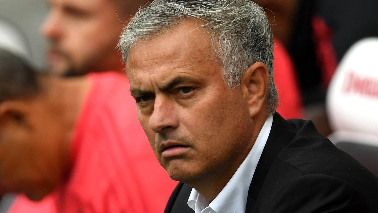 Manchester Untied manager Jose Mourinho isn’t a happy chappy.