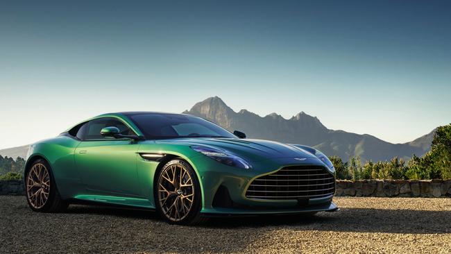 An Aston Martin DB12. The car maker’s shares slumped on poor delivery numbers to China.