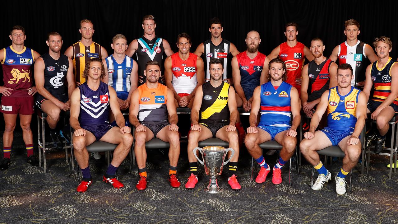 AFL captains were part of a phone hook-up with league boss Gillon McLachlan. Picture: Michael Willson