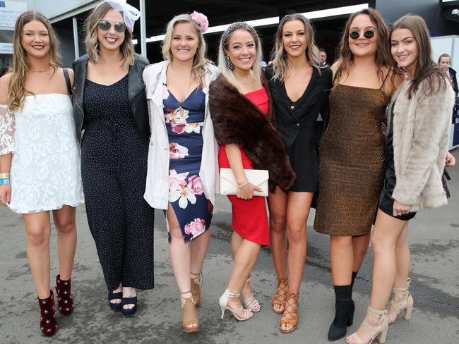 Helena Hewitt, Jess McGuire, Ellie News, Case Symons, Rachael Bartlett, Birdie Lo and Erika Holmes. Picture: Mike Dugdale