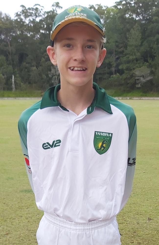 Yandina junior cricketer Ben Pearce.