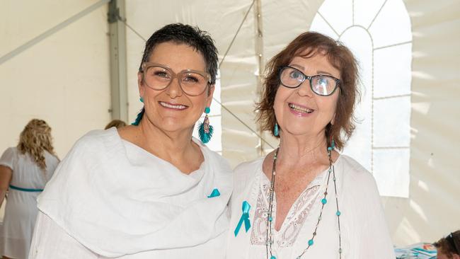 Nurse Rosie and Wendy Bettridge at the Touch of Teal Soiree for the Trudy Crowley Foundation at the Mantra at the Harbour on Friday, September 8. Picture: Michaela Harlow