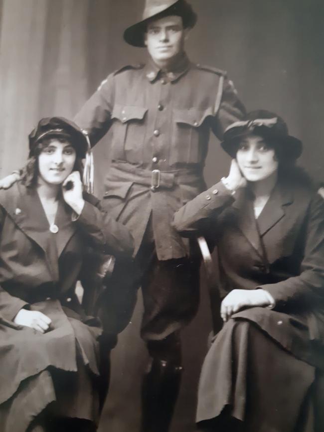 “My grandfather's brother, Thomas Strachan AIF, WWI in 1917 in London.” Picture: Supplied by Paul Strachan