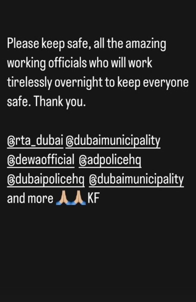 Kris, who is also the host of the popular breakfast radio show The Kris Fade Show, thanked the entire community for their efforts. Picture: Instagram/krisfade