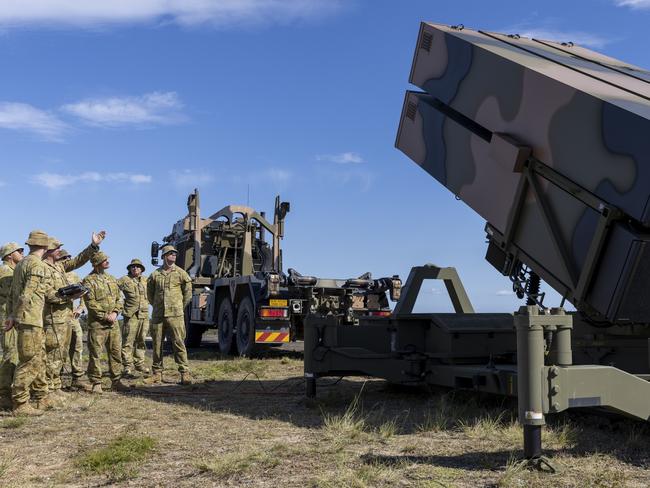 Australian Army soldiers from 16th Regiment, Royal Australian Artillery, National Advanced Surface-to-Air Missile System (NASAMS) training team. Picture: Australian Department of Defence