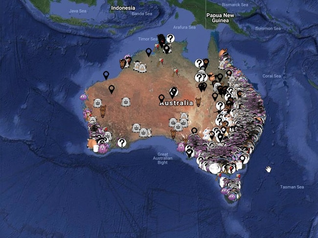 Animal activist group Aussie Farms released a map to track farms.