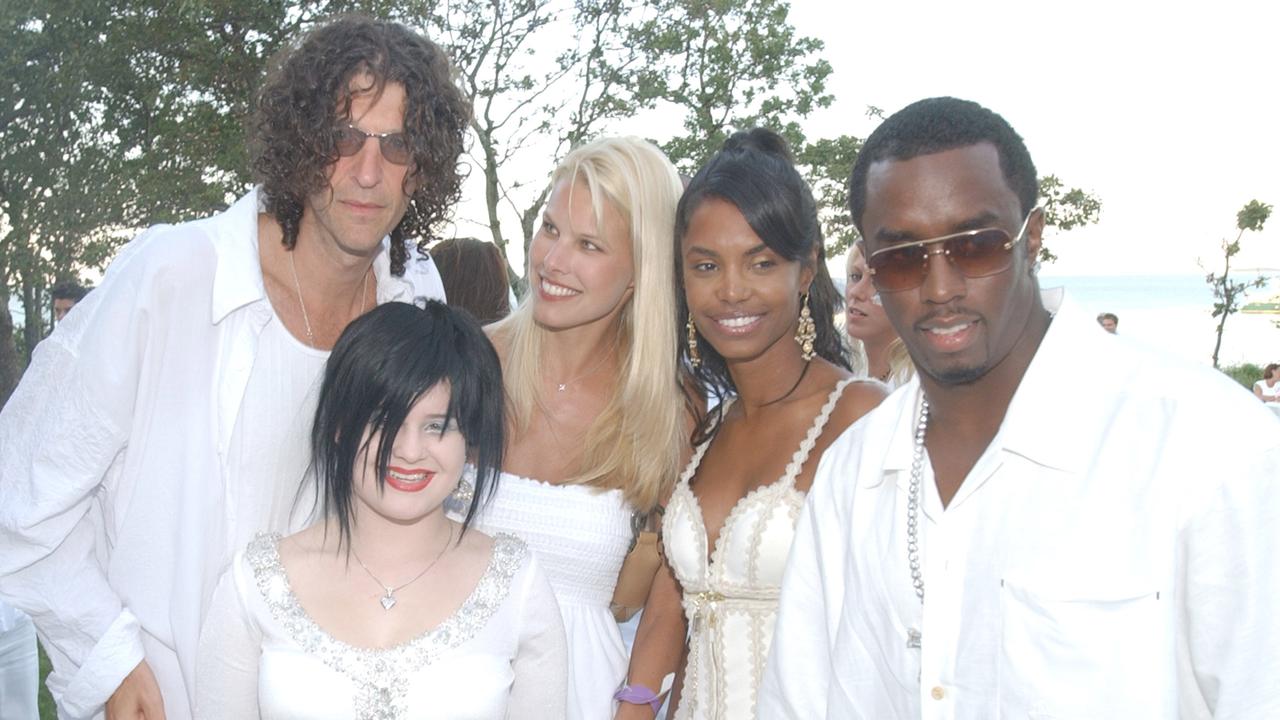 Howard Stern, Kelly Osbourne, Beth Ostrosky, Kim Porter, Sean “Diddy” Combs (Photo by Dimitrios Kambouris/WireImage for Bad Boy Entertainment)