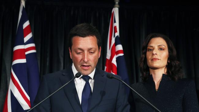 Matthew Guy led the Victorian Liberals to the 2018 election. Picture: David Crosling/AAP.