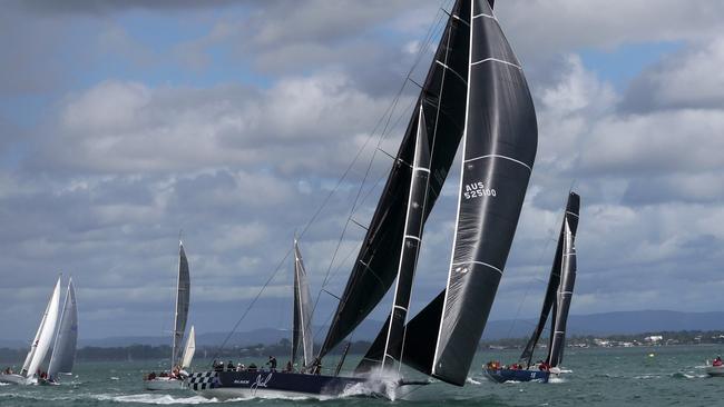 Black Jack set the pace from start to finish at the 2019 Brisbane to Gladstone Yacht Race. Picture: Michael Kenyon