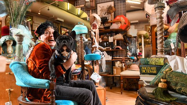 Margaret Prendergast in her vintage shop on Chapel St. Picture: Penny Stephens