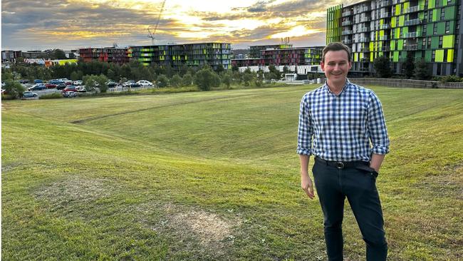 Bonney MP Sam O'Connor at the Gold Coast Health and Knowledge Precinct.