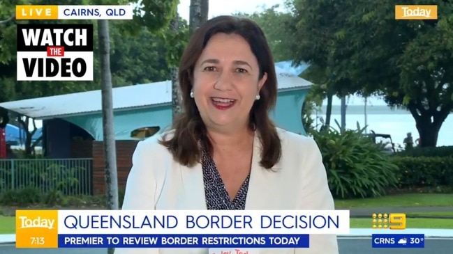 Palaszczuk's surprise border announcement (The Today Show)