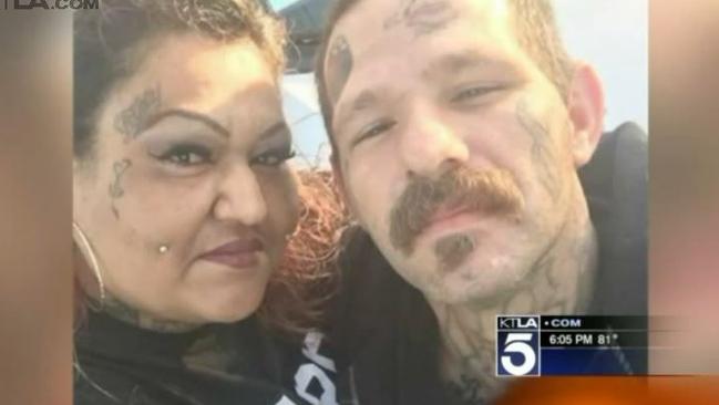 Mercy Mary Becerra and Johnny Lewis Hartley who were caught. Picture: KTLA.com