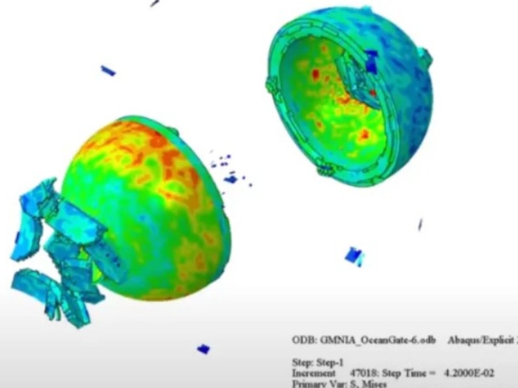 The simulation at 42 milliseconds. Picture: Ronald Wagner/YouTube
