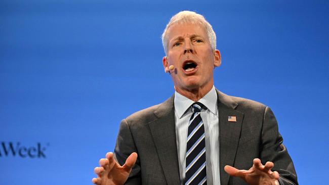 US Energy Secretary Chris Wright at the S&amp;P Global energy conference in Houston, Texas. Picture: AFP