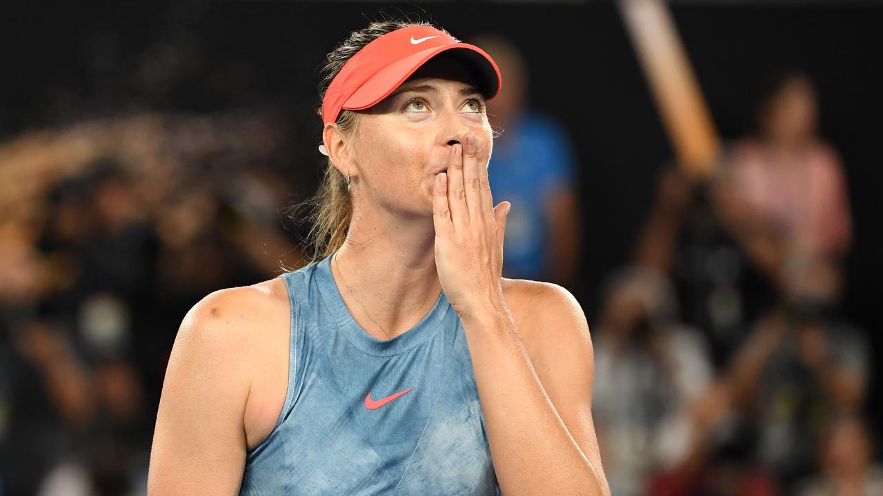 Sharapova has broken her silence. Photo by WILLIAM WEST / AFP