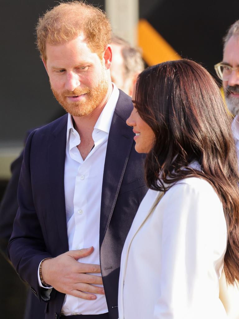 The couple met with the Games’ competitors. Picture: Chris Jackson/Getty Images for the Invictus Games Foundation