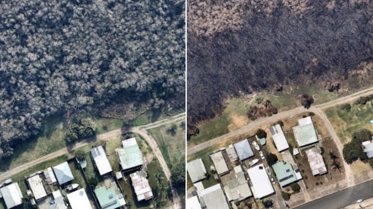 Metres from hell: Photos show how close fires came to homes