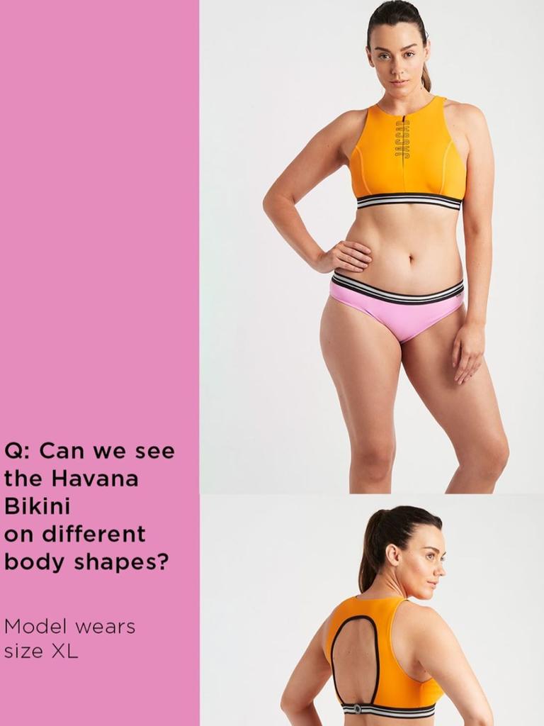 The brand also shared images of ‘different bodies’ rocking the swimmers in a series of Instagram Stories. Picture: Instagram/JAGGAD