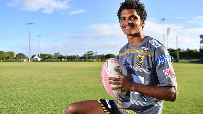 Sunshine Coast Falcons and Mal Meninga Cup player Brooklenn Mundraby-Grogan. Picture: Patrick Woods.