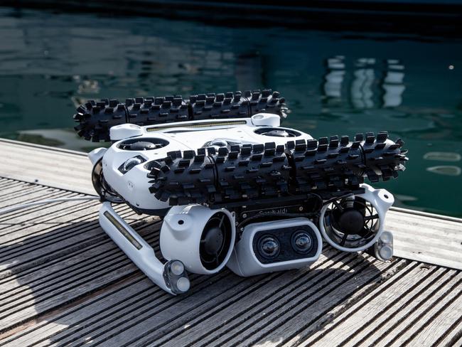 Australian-designed and made hull-cleaning robots, made by Hullbot, are being used by the NRMA's Manly Fast Ferries fleet to clean the hull. Picture Hullbot