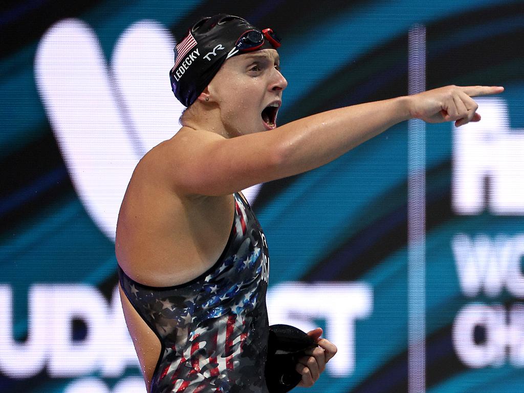 A refreshed Katie Ledecky is back creating history in the pool. Picture: Tom Pennington/Getty Images