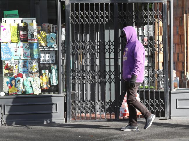 Brunswick street in Fitzroy, which is a hotspot for coronavirus cases with no known source. NCA NewsWire / David Crosling