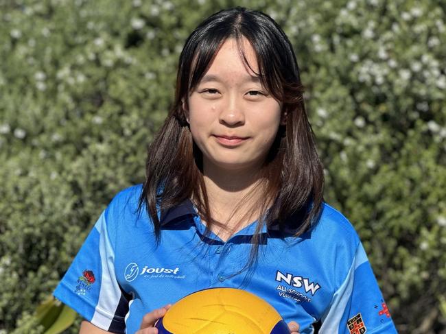Sherii Zhang will compete for the NSW U15s girls at the School Sport Australia U15s Volleyball Championships. Picture: Contributed
