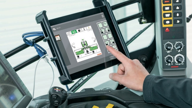 Claas Tablet-based Easy On-board App Controls Isobus Implements 