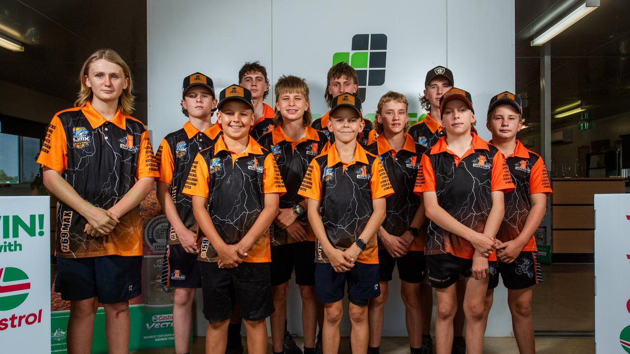 The NT Thunder Motocross Team will take 21 Motocross riders to compete at the Australian Junior Motocross Championships in Bunbury. Picture: Pema Tamang Pakhrin