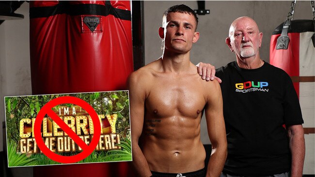 Trainer Johnny Lewis has dropped Olympic bronze medalist Harry Garside over his decision to go on a reality show. Picture: No Limit Boxing/Brett Costello