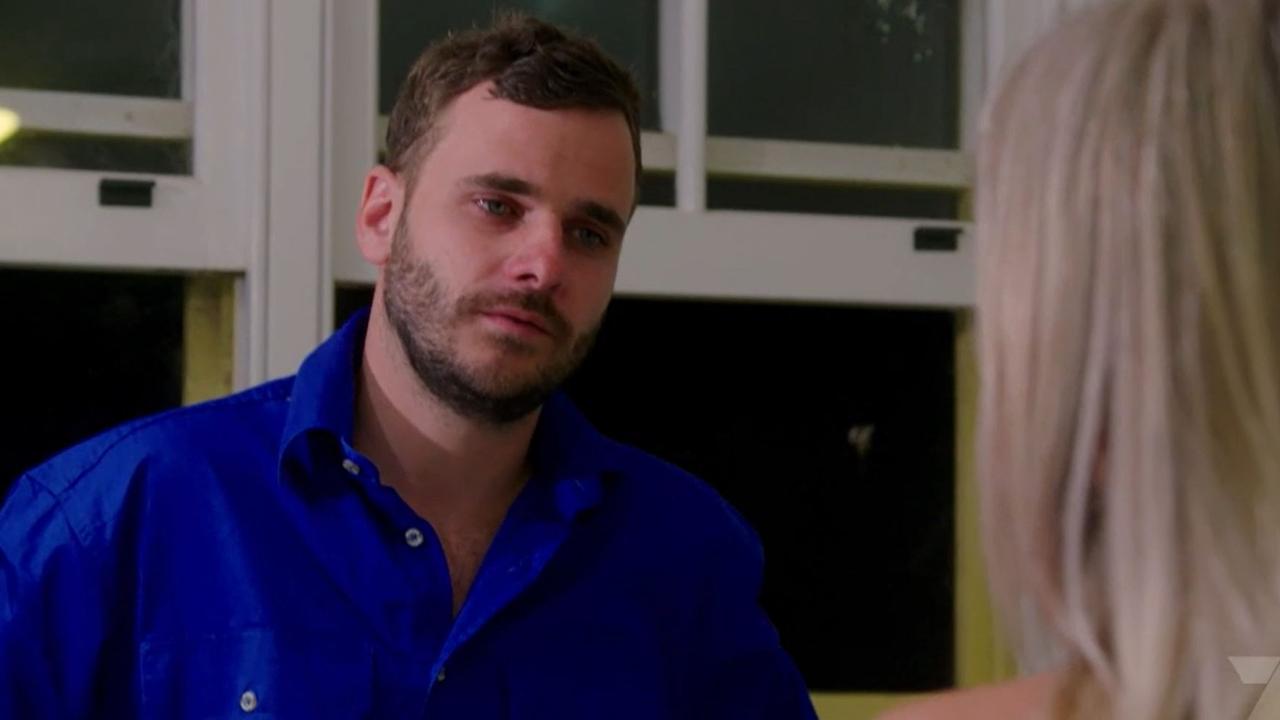 Matt is shocked by Tara's decision to go home. Picture: Channel 10