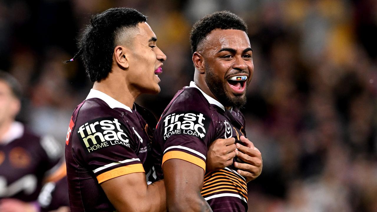 Ezra Mam was the Broncos’ rookie of the year. Picture: Bradley Kanaris/Getty Images