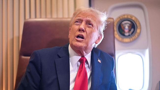 US President Donald Trump has called for tariffs to be slapped on US steel imports. Picture: AFP