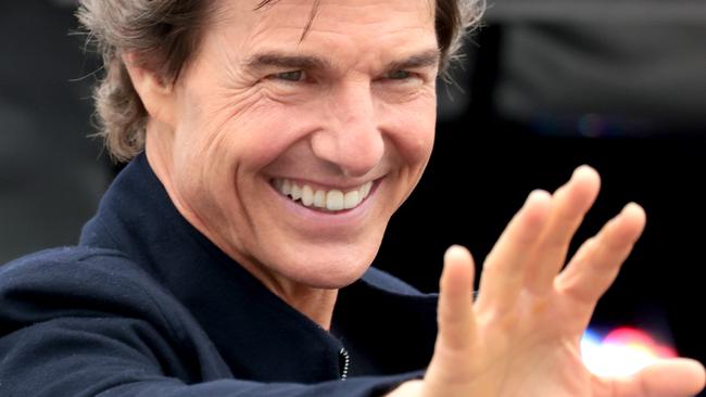 Tom Cruise arrives for the ‘A Gallop Through History’ performance as part of the official celebrations for Queen Elizabeth II. Picture: Getty Images.