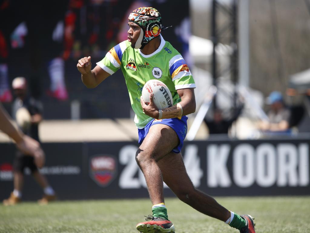 Koori Knockout - Day 4 Boys 17s GF La Perouse Panthers v Bundjalung Baygals Monday, 7 October 2024 Hereford St, Bathurst NSW 2795, Australia, Picture Warren Gannon Photography