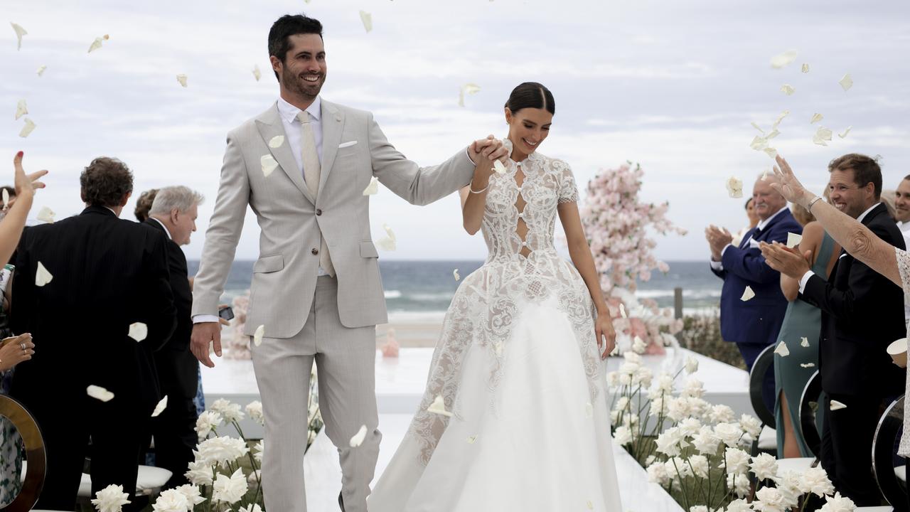 Erin Holland and Ben Cutting's wedding at Elements of Byron, February 13, 2021. Picture: Bayleigh Vedelago