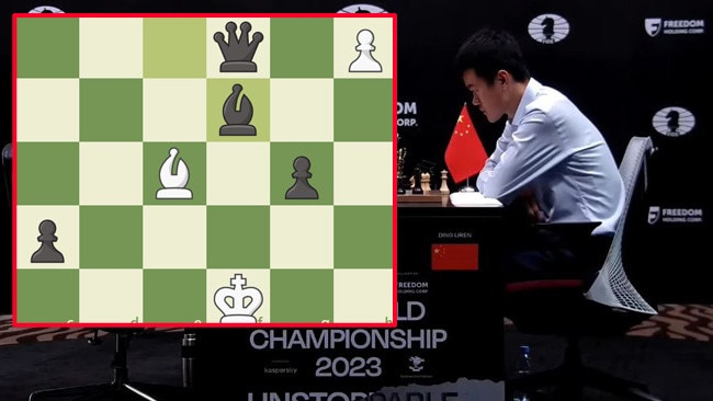 Ding Liren beat Ian Nepomniachtchi to become world champion. Picture: Chess.com