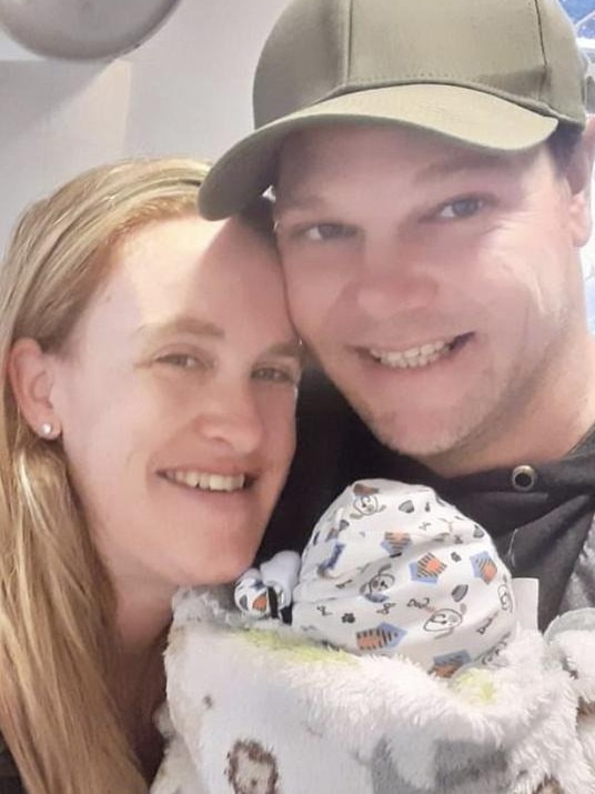 Rebecca Denton and Ashley McGregor are accused of criminal neglect over the death of their three-week-old baby. Picture: Facebook