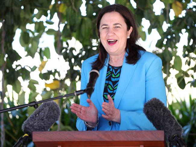 Premier Annastacia Palaszczuk at Parliament yesterday. Picture Tara Croser