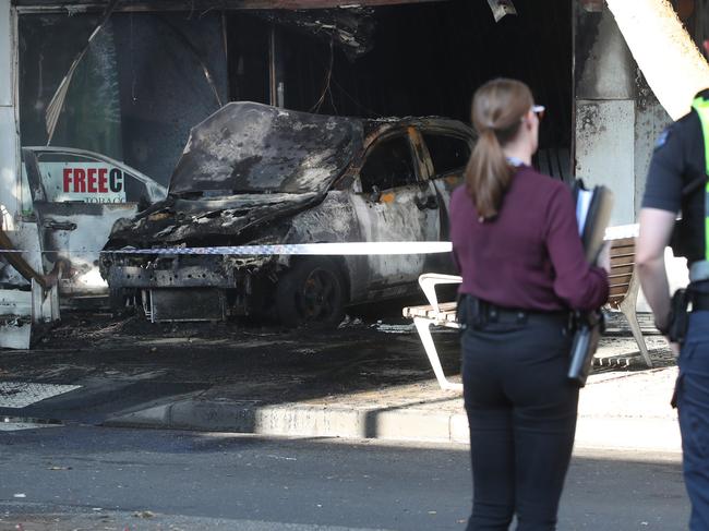 In January last year, a tobacco shop in Altona was fire bombed. Picture: NCA NewsWire/ David Crosling