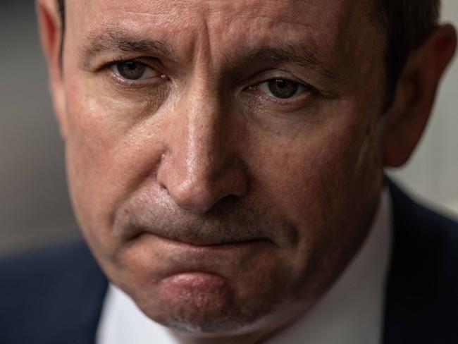 SYDNEY, AUSTRALIA - NewsWire Photos March 7, 2021: Western Australia Premier Mark McGowan speaking to media outside the Federal Court, Sydney. Picture: NCA NewsWire / James Gourley