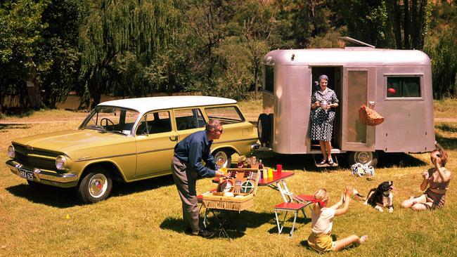 In the 1960s, Ford and Holden cars were our recreational vehicles. Picture: Holden.