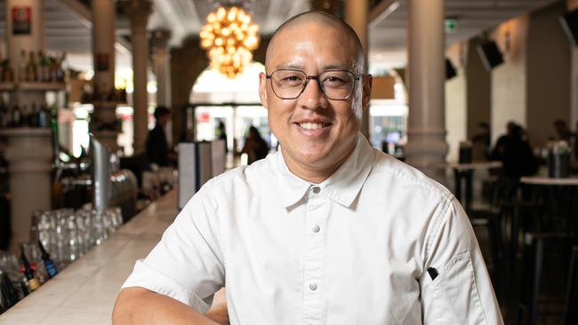 Dan Hong drinking at The Establishment. Picture: Julian Andrews