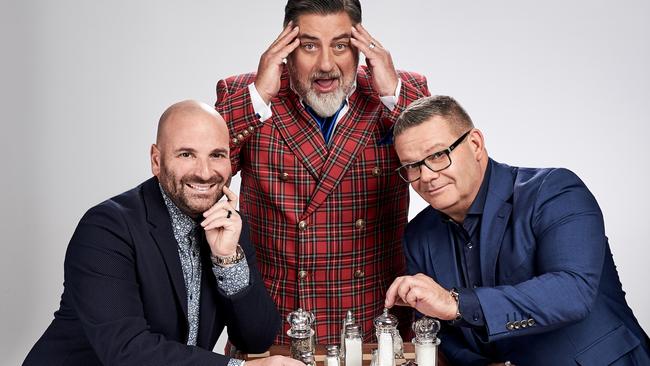 Out of touch.... George Calombaris, Matt Preston and Gary Mehigan. Picture: Tina Smigielski