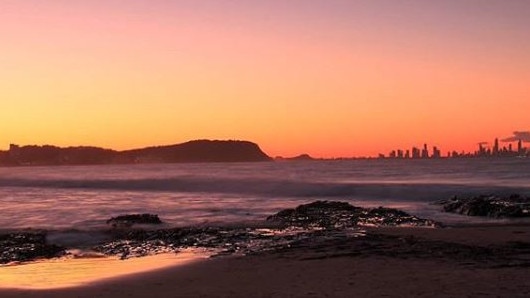 Sunset at Currumbin Alley. Picture: @pet24_gcqld