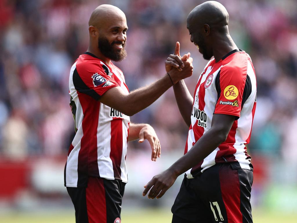 Brentford won the game 2-1. Picture: HENRY NICHOLLS / AFP