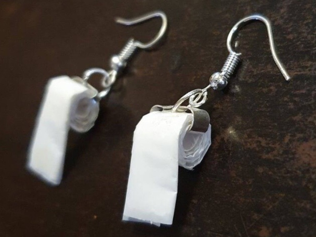 Tissue on sale roll earrings