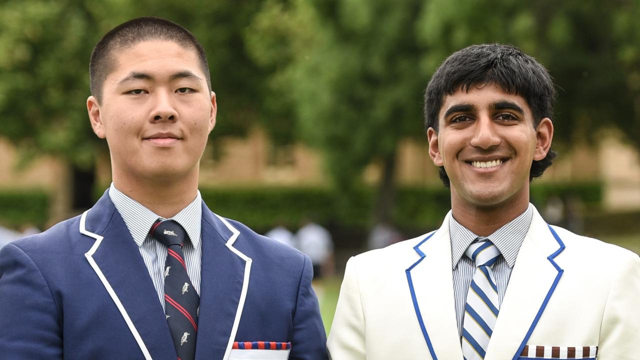 2025 St Peter's College captains Aadi Mittal and Tiger Liu. Picture: Supplied