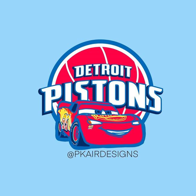 Detroit Pistons v Cars. Picture: pkairdesigns/Instagram